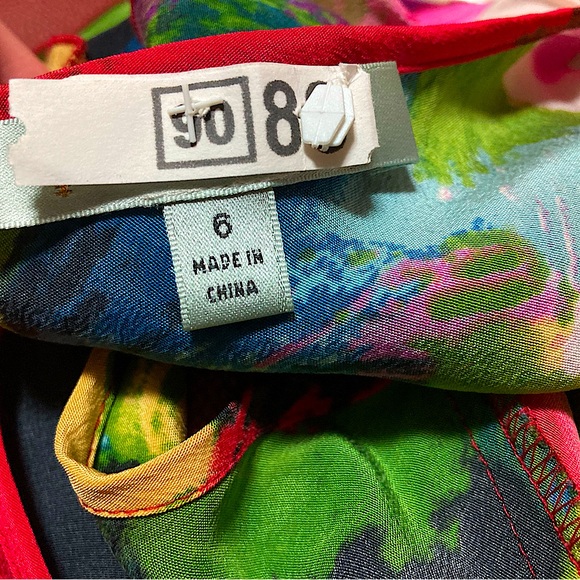 💖Beautiful💖Anthropologie Beth Bowley💖Watercolor💖100% Silk Sundress💖Sz 6 - Picture 6 of 6